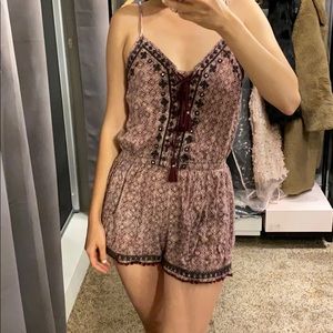 American Eagle cute boho short romper